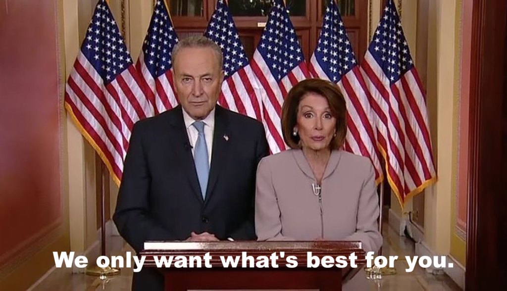 Chuck Schumer and Nancy Pelosi Are America’s Angry Parents in This New Meme
