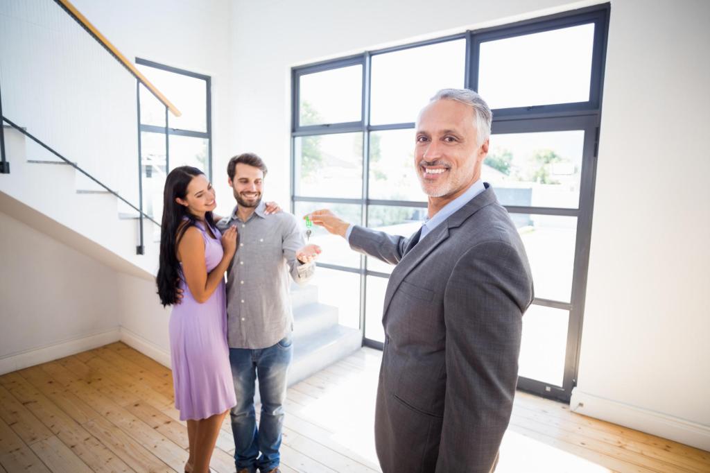 Estate agent stock photo