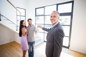 Estate agent stock photo