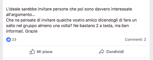 Messaggio pinnato: gruppi Facebook recensioni supermercati