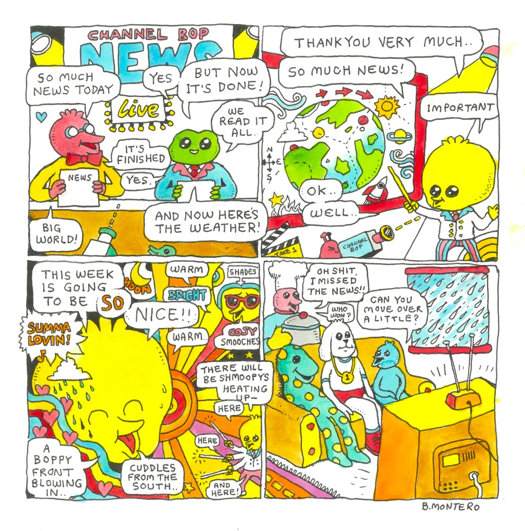 ‘Froggy News and the Weather,’ Today’s Comic by Benny Montero