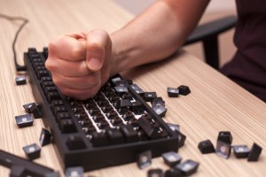 Smashed keyboard