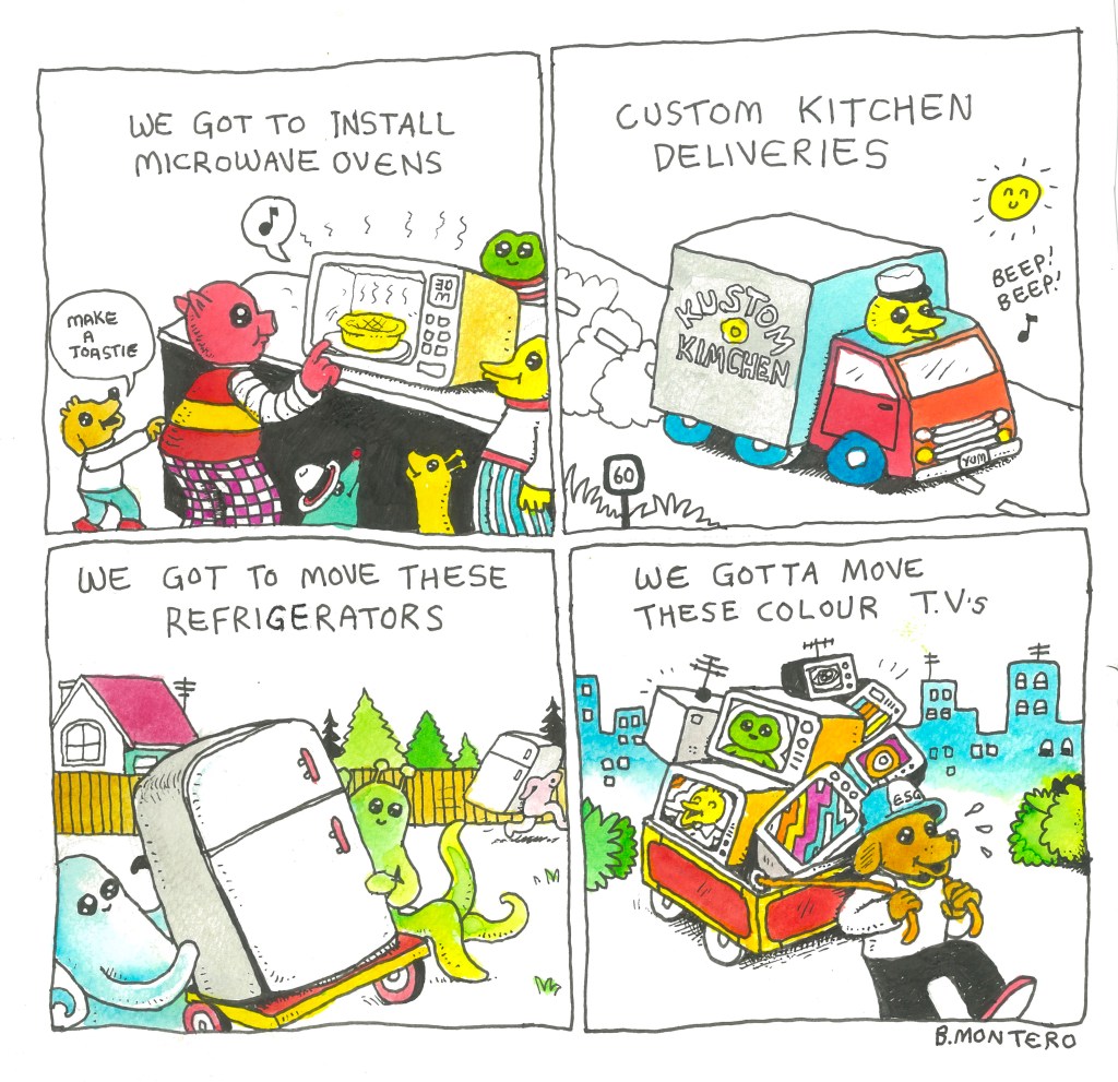 ‘Money for Nothing,’ Today’s Comic by Benny Montero