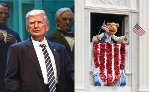 Donald Trump Puppe in Disney World