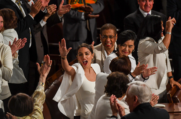 Congresswoman Alexandria Ocasio-Cortez at the 2019 State of the Union address