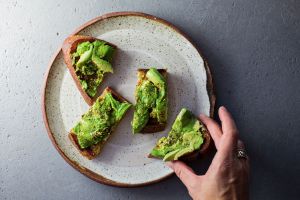 avocado toast on a plate