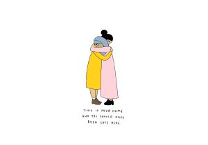Ilustrasi karya Ruby Jones​ merespons teror di Selandia Baru