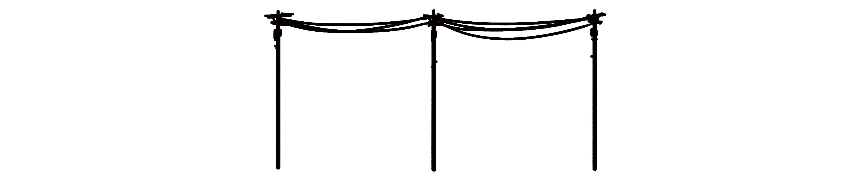 section break with two power lines