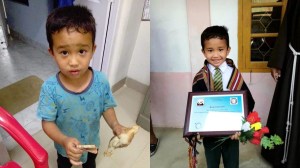 six year old saves chicken wins PETA award