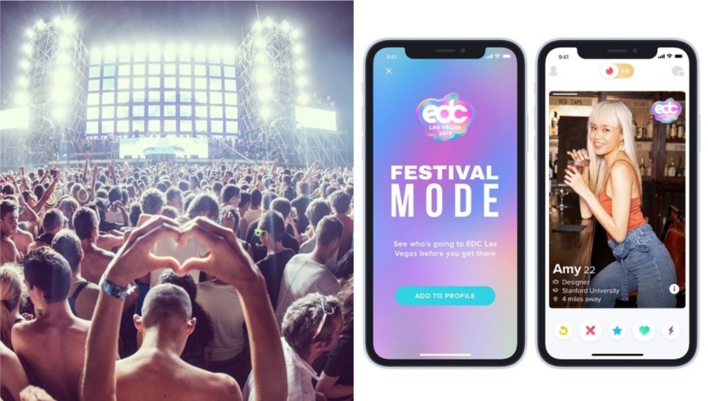 Tinder tendrá un nuevo modo para ligar en festivales