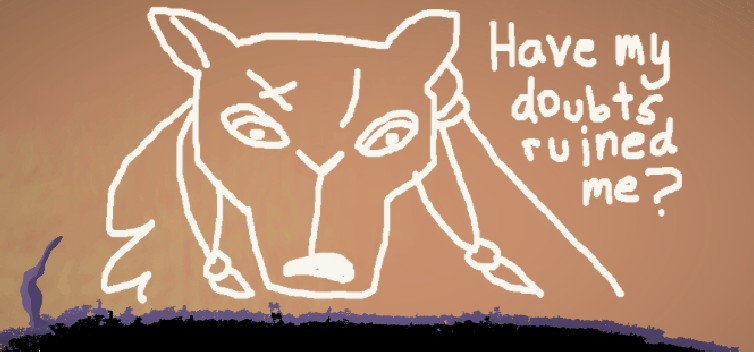 Screenshot of Don't Wake the Night, Spirit saying