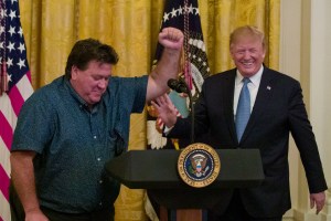 In a speech Trump gave to tout his environmental record this week, he finally acknowledged climate change, although not directly.
