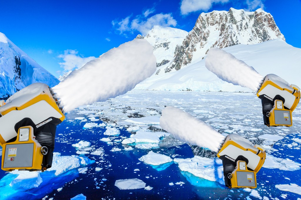 Este plan para detener el aumento del nivel del mar mediante el bombardeo de la Antártida con nieve es una locura