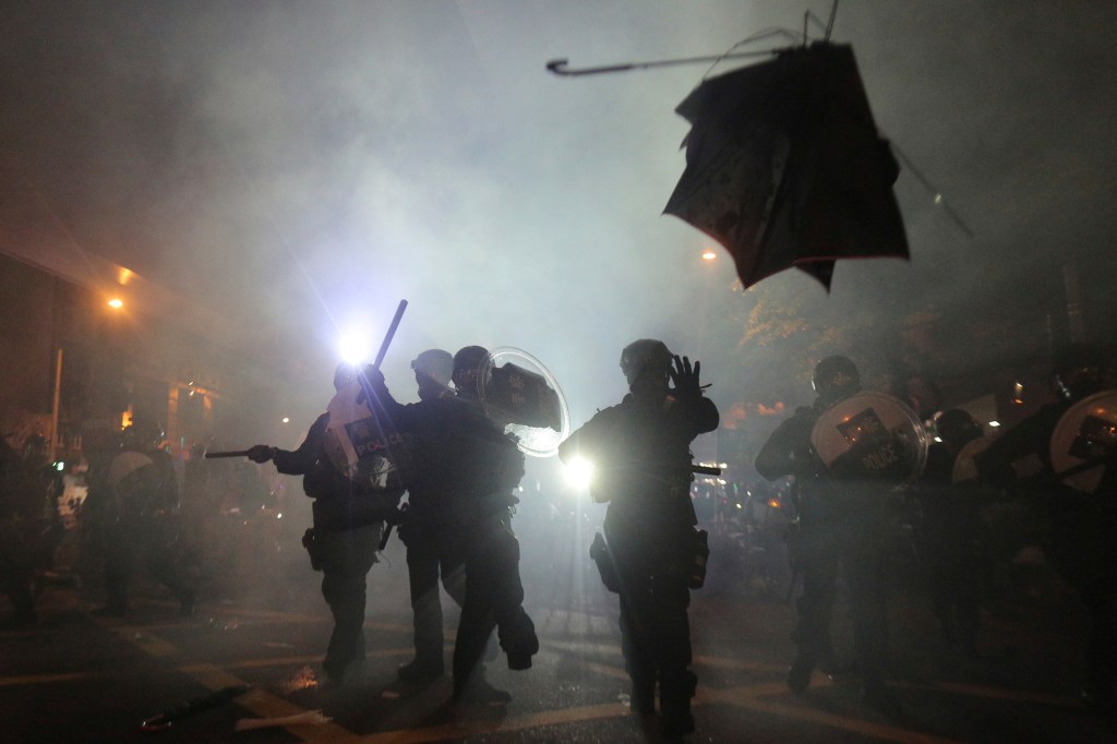 hong kong subway attack protests