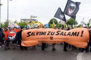 Antifaschistischer Protest in Berlin