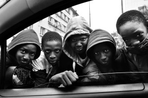 Young boys in Créteil, Paris, France suburb
