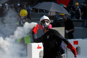 hong kong general strike protest