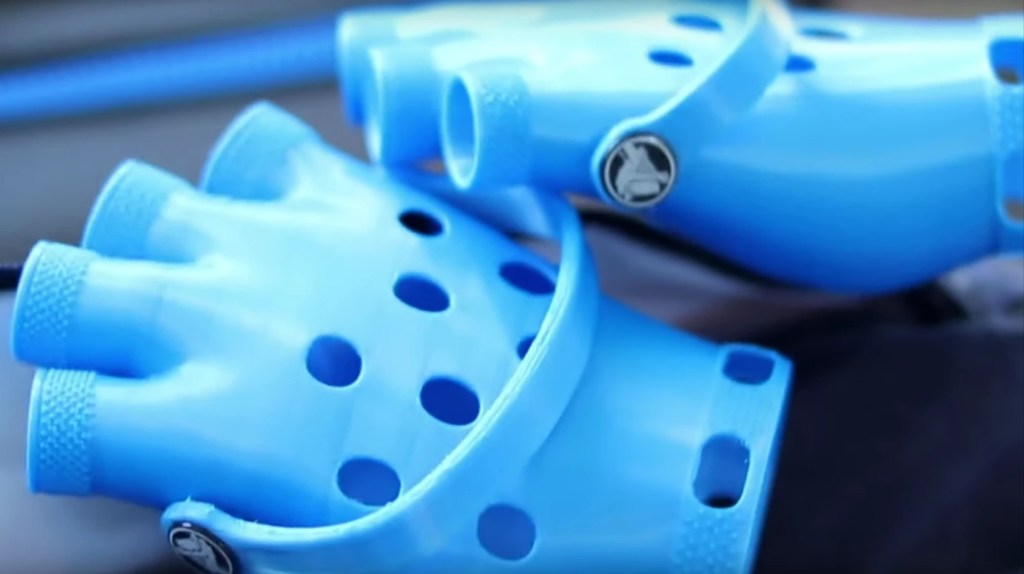 we spoke to the twisted genius behind croc gloves