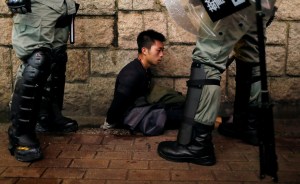 Hong Kong protests China propaganda holocaust poem compare with nazis