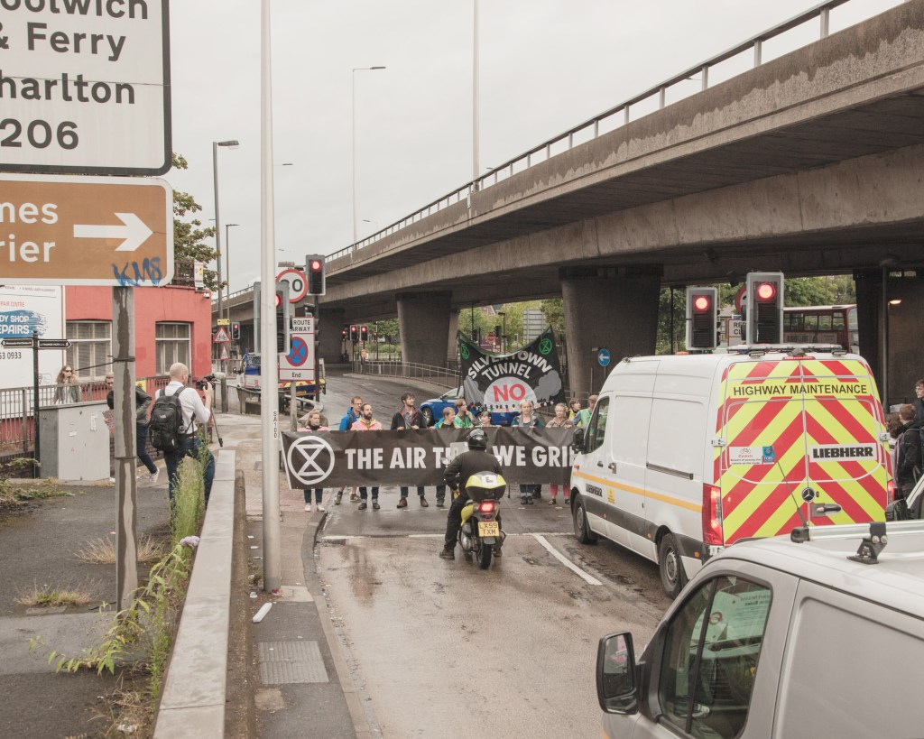 Extinction Rebellion Silvertown tunnell