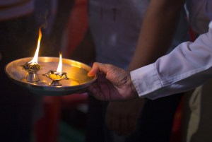 Some men performed a puja to eradicate feminism in India