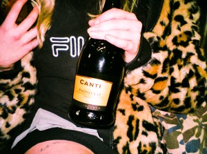prosecco leopard print coat
