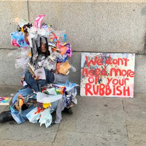 Extinction Rebellion Demonstrant in Londen