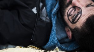 Ein Aktivist von Extinction Rebellion