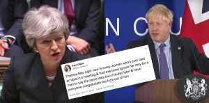 Theresa May and Boris Johnson Brexit Deal