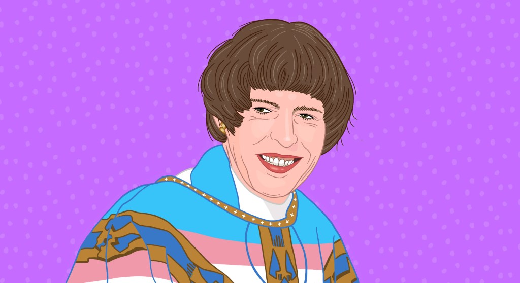 Reverend Carol Stone, the first transgender priest in the UK.