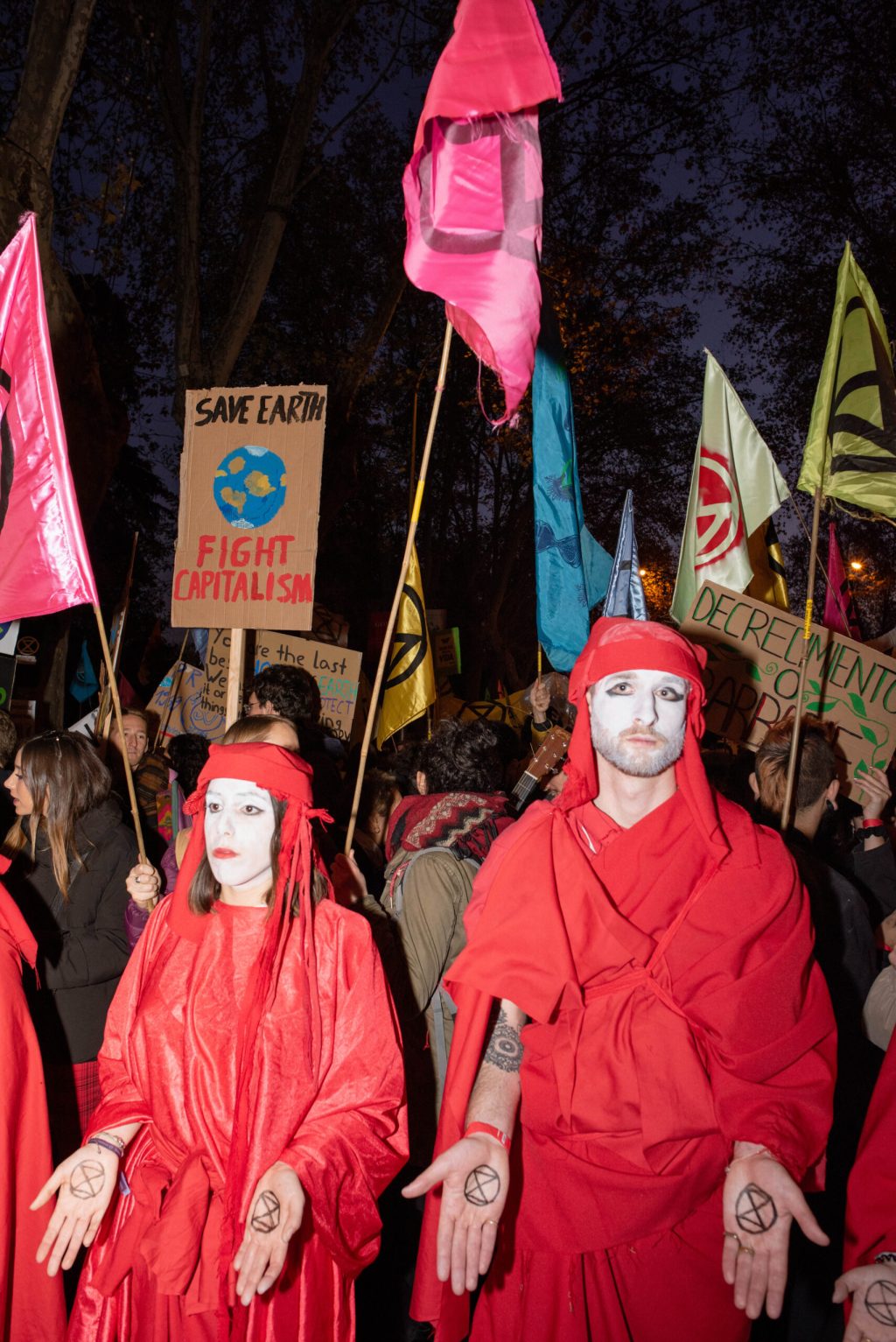Foto’s van de demonstraties tijdens de Klimaattop in Madrid