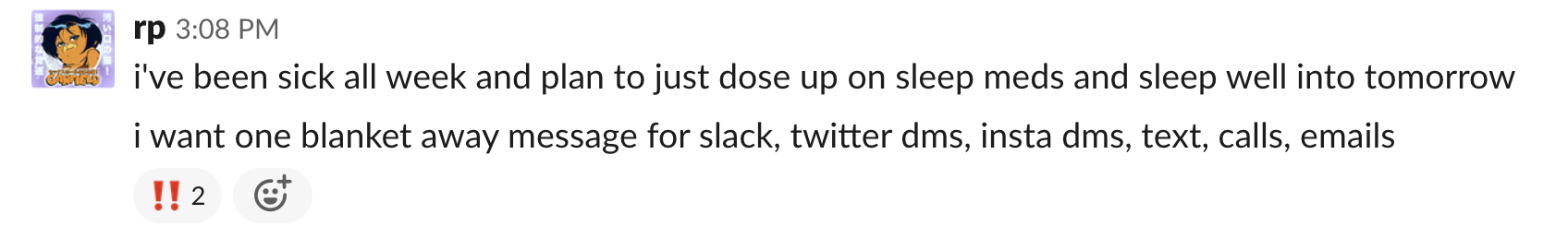 The author makes a case in Slack.