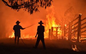 Australian bushfires.