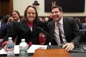 T-Mobile's John Legere and Sprint's Marcelo Claure.