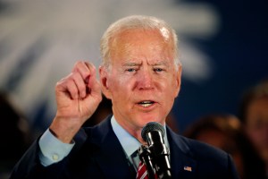 Democratic presidential candidate, former Vice President Joe Biden, speaks at a campaign event in Columbia, S.C., Tuesday, Feb. 11, 2020.