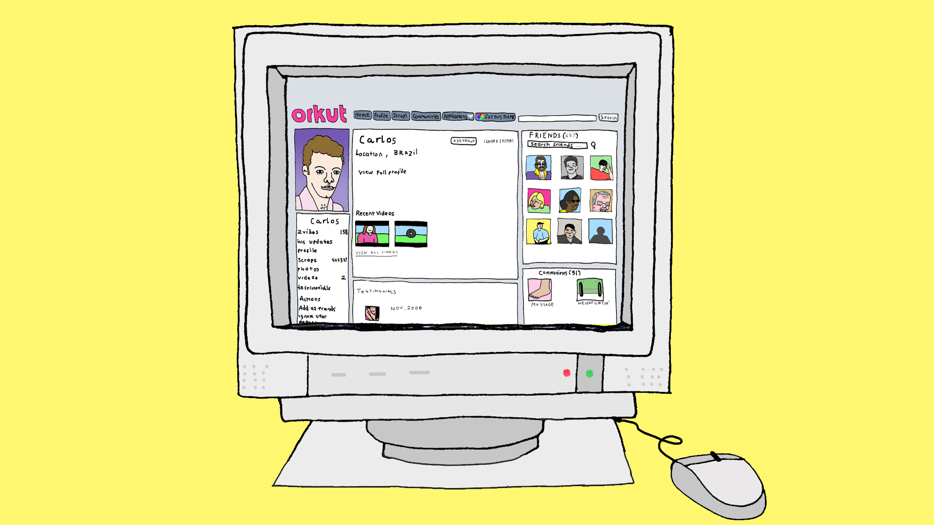 Illustration Orkut