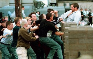 Fighting breaks out during a Republican Parade, 1995