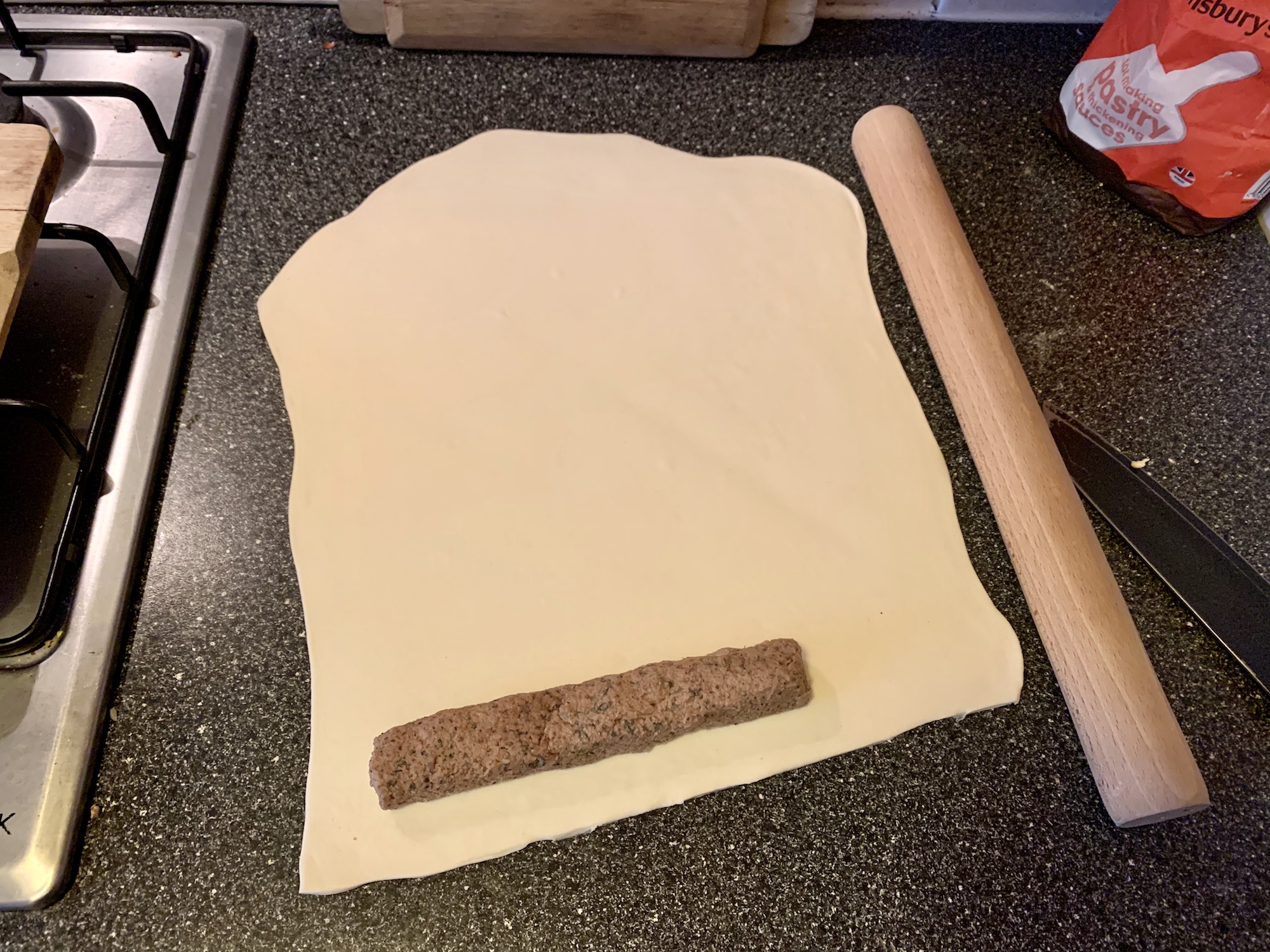 homemade greggs vegan sausage roll
