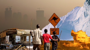 climate crisis Australia wildfire glacial melt hurricane flooding
