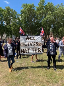 all lives matter sign london