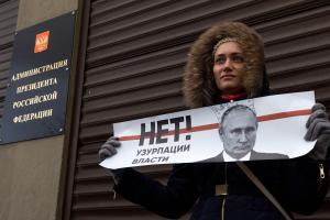 Demonstran Rusia Menolak Amandemen yang Izinkan Vladimir Putin Jadi Presiden Seumur Hidup