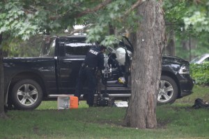 An armed member of the Canadian Armed Forces has been arrested after driving a truck through the gates of the property where Prime Minister Justin Trudeau resides.