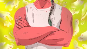 illustration of a woman's muscular arms