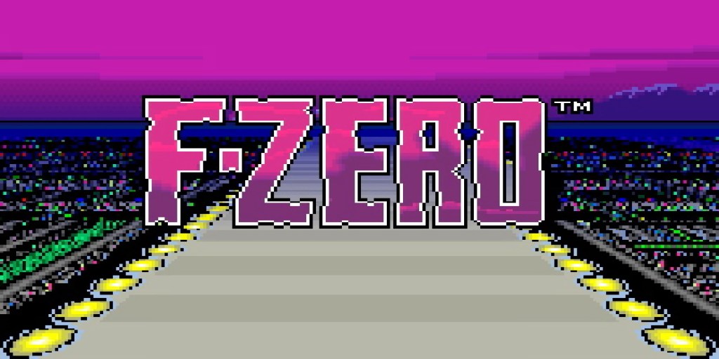 A screen shot from the Nintendo video game F-Zero.