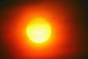 a picture of the sun up close