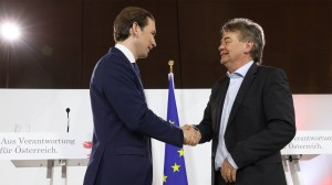 Sebastian Kurz und Werner Kogler