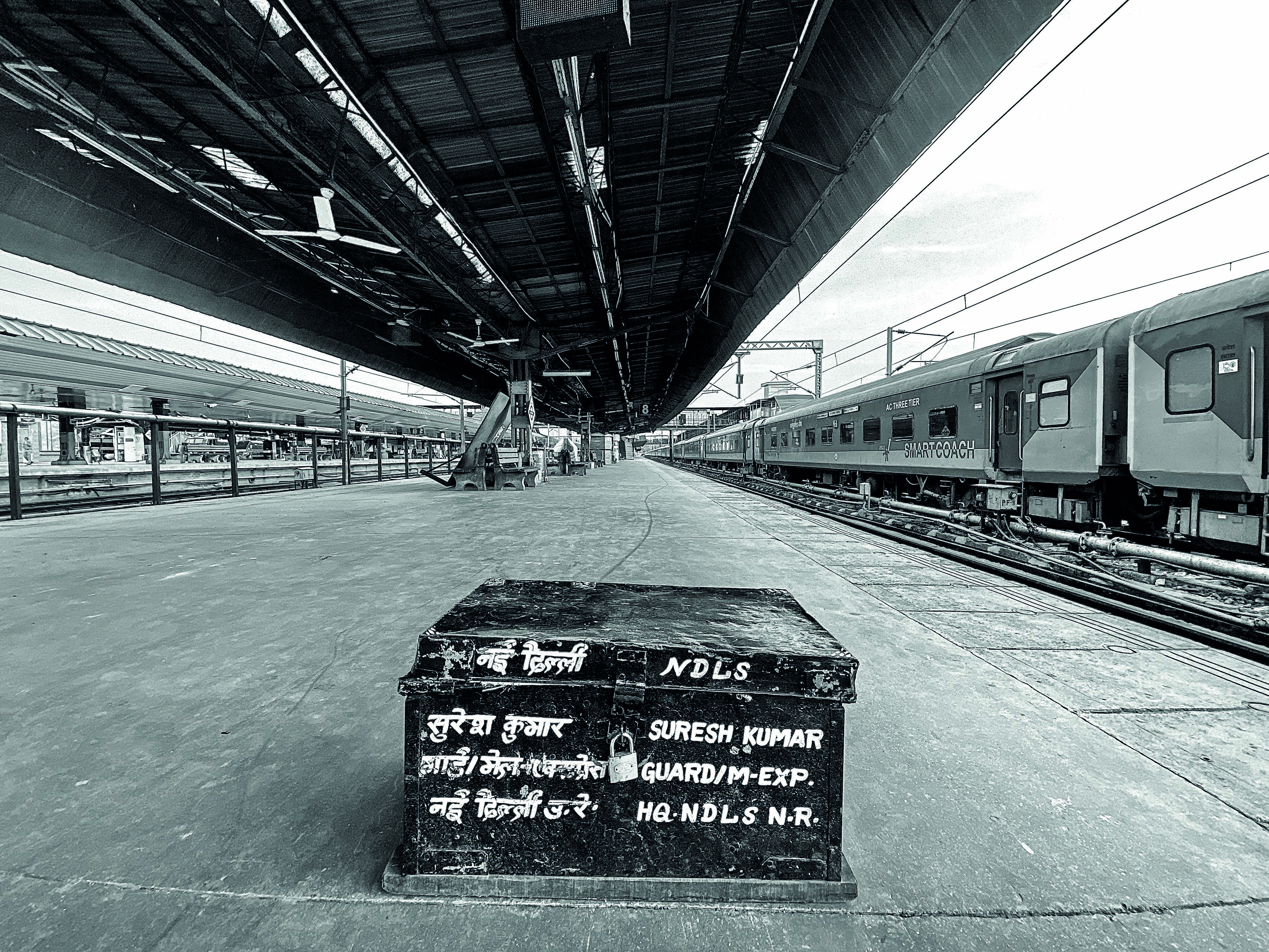 La gare de New Delhi.