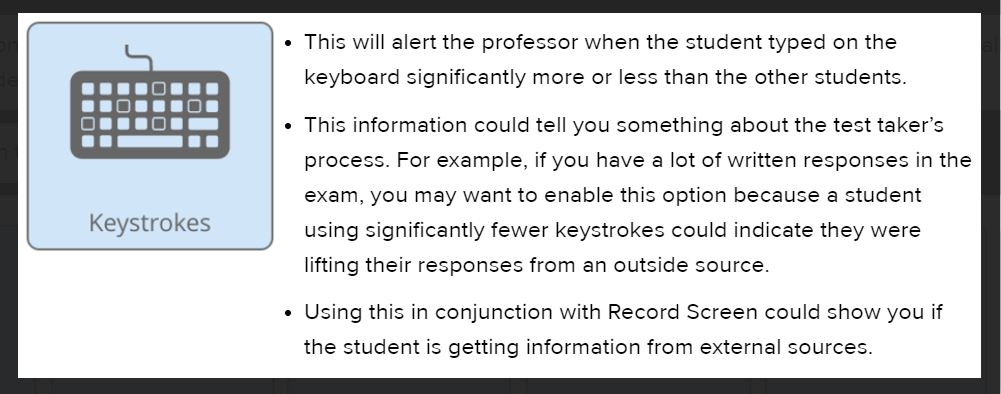 Keystroke abnormalities
