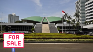 DPR marah ada meme penjualan gedung DPR di marketplace Tokopedia Shopee minta polisi buru pelaku
