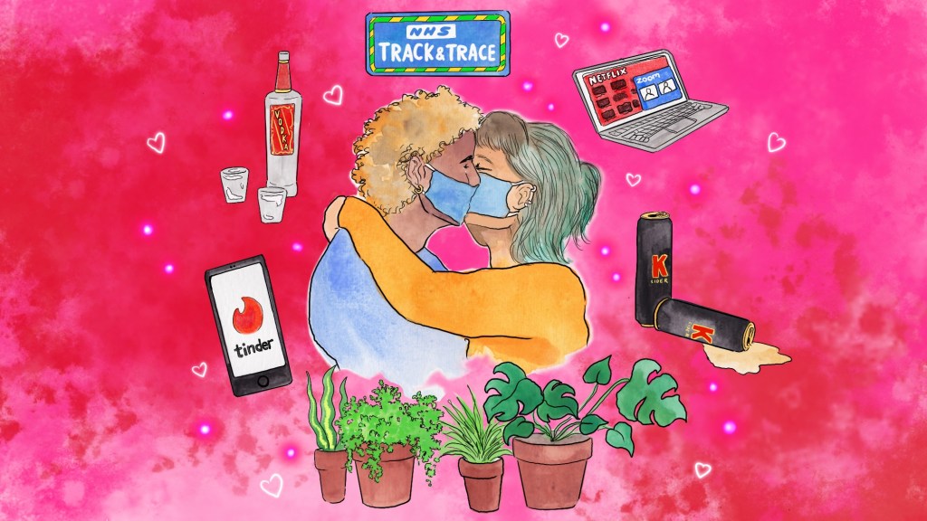 A-Z of cuffing season during coronavirus illustration